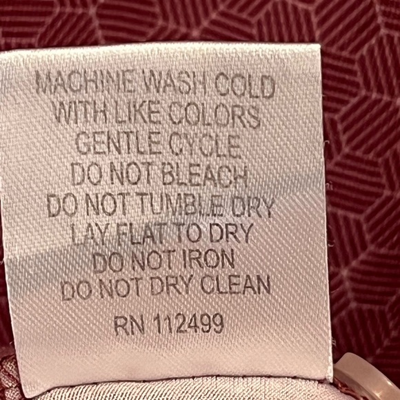 Tailor Byrd Performance Polo Burgundy Geometric Men’s L. - Picture 5 of 8